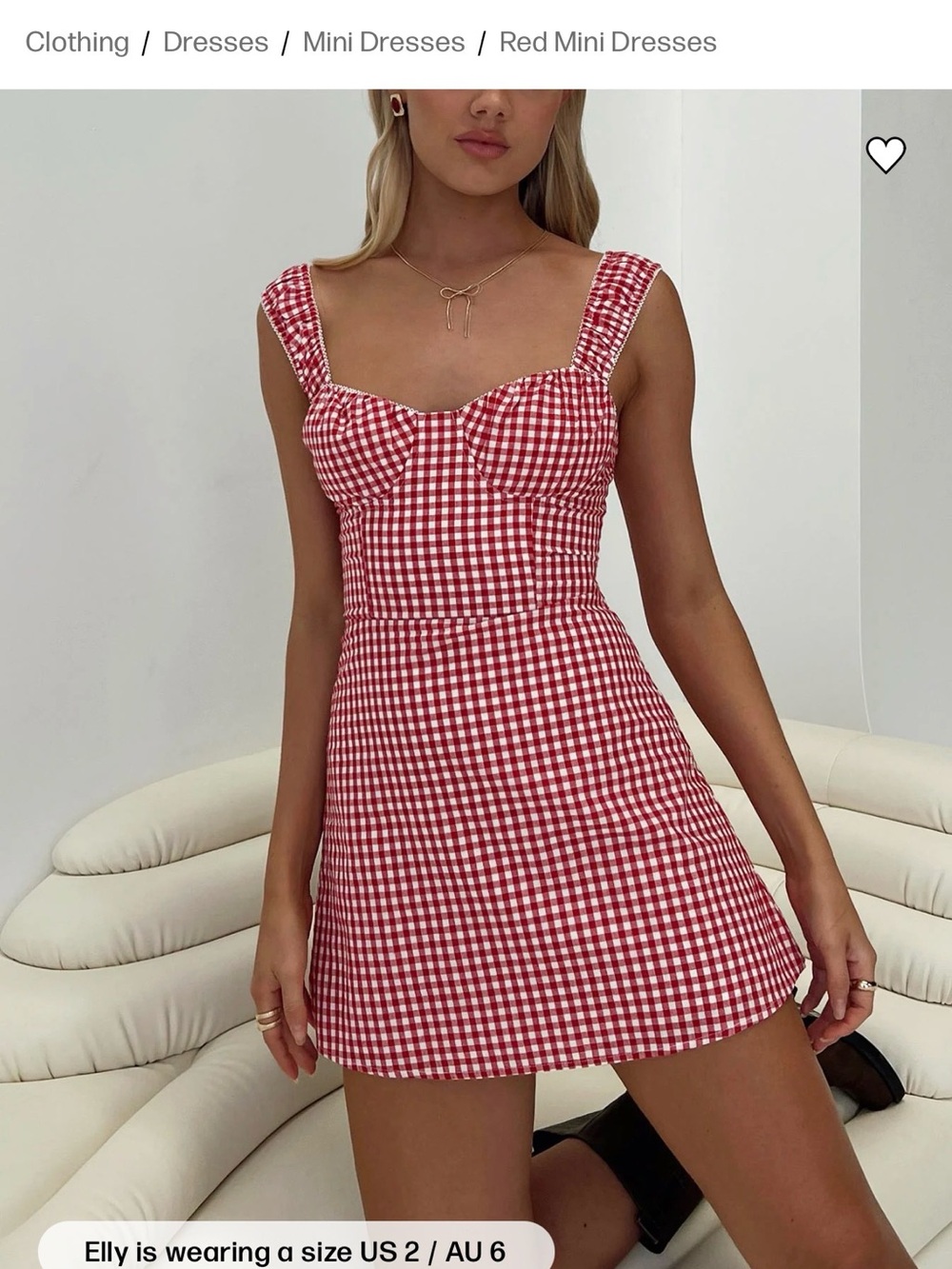 Princess Polly petite gingham dress